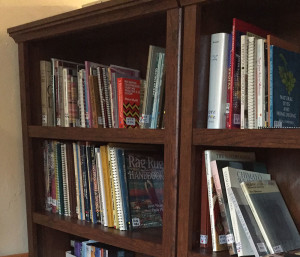 Library shelves