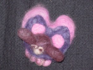 Dian Zahner's "Butterrab" needled felted