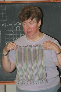 Sharon lecturing